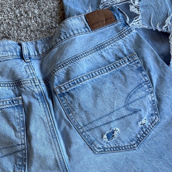 American Eagle Outfitters Classic Blue denim Jeans distressed 100% cotton - Picture 11 of 16